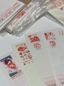 古い年賀ハガキ 古いかもめーる 色々合計198枚